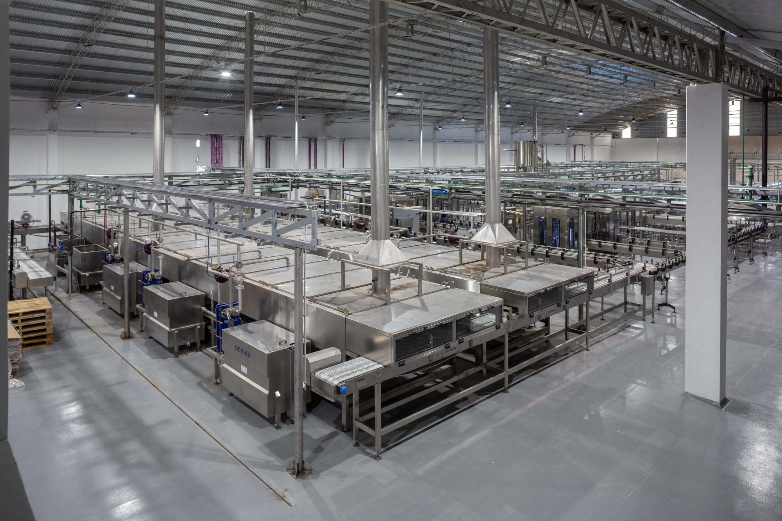 Túnel Pasteurizador para Latas de Pimiento